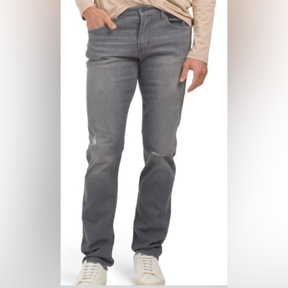 NWT HUDSON Blake Slim Straight Leg Jeans in Bronx Gray - Picture 3 of 9